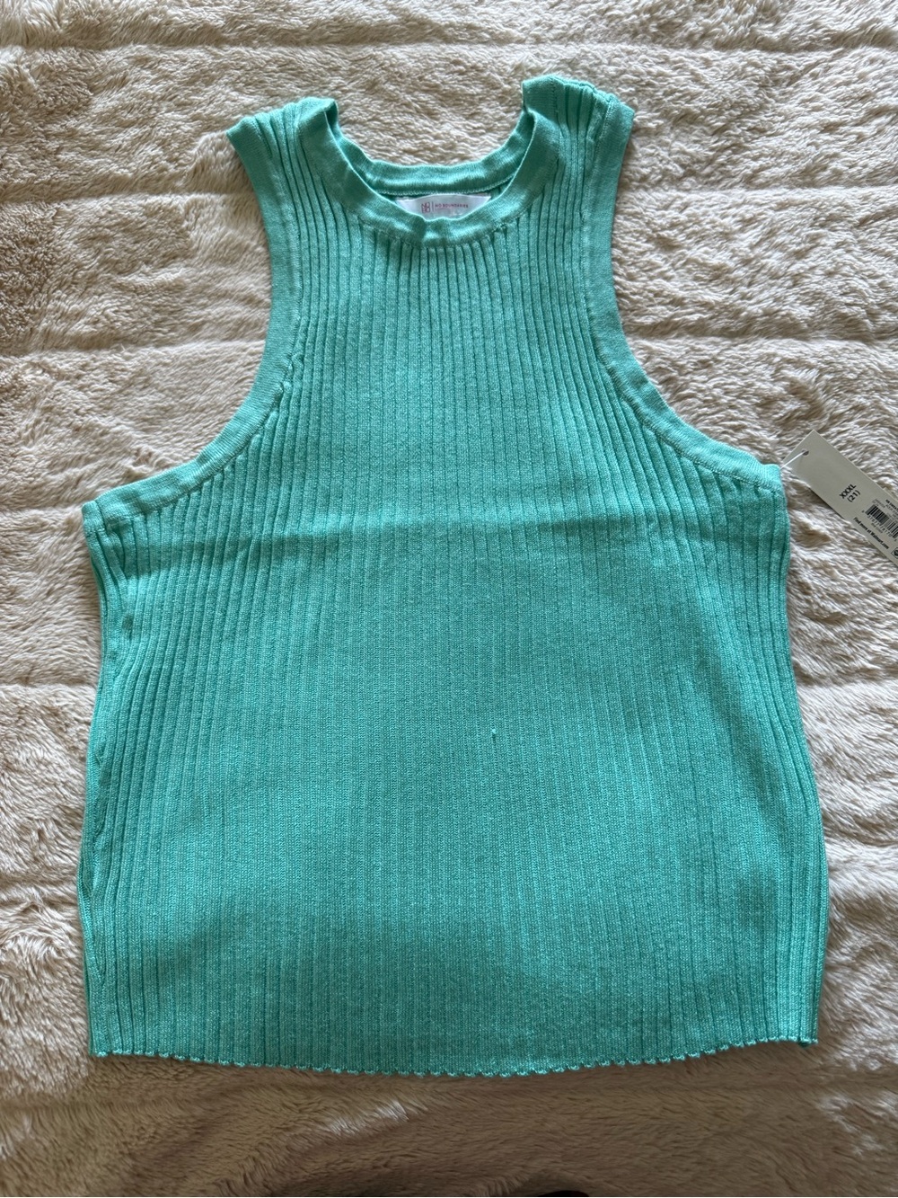 No Boundaries Ribbed Tank Top - Mint